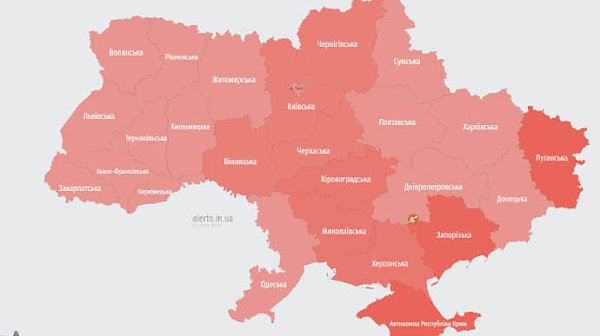 Воздушную тревогу из-за МиГа объявляли по всей Украине Воздушную тревогу из-за МиГа объявляли по всей Украине