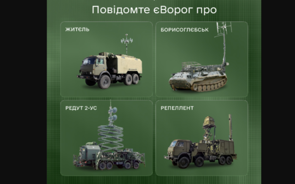 Мінцифри та Міноборони закликають українців на окупованих територіях повідомляти про ворожі РЕБ через чатбот єВорог
Мінцифри та Міноборони закликають українців на окупованих територіях повідомляти про ворожі РЕБ через чатбот єВорог