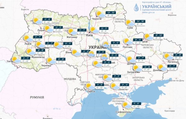 Завтра вдень на півдні та заході України близько 0&deg;
                                