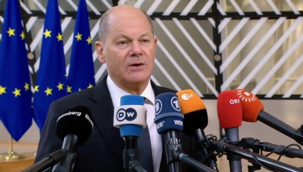 Шольц сподівається на рішення усіх 27 країн ЄС щодо фінансової допомоги Україні Шольц сподівається на рішення усіх 27 країн ЄС щодо фінансової допомоги Україні