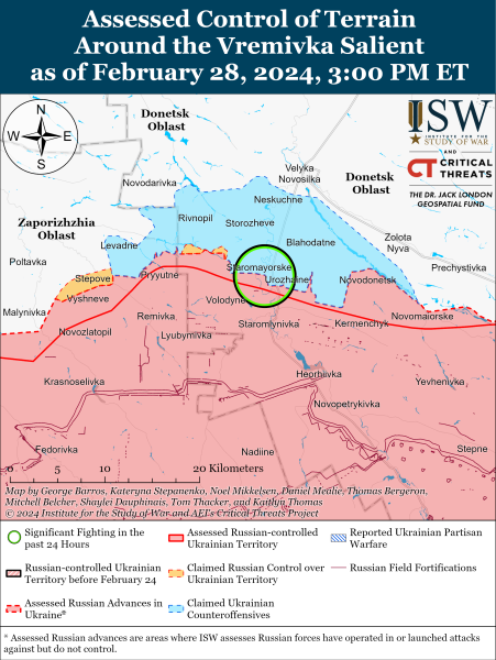 ВСУ ведут атаки южнее Крынок на левом берегу Днепра: карты ISW
ВСУ ведут атаки южнее Крынок на левом берегу Днепра: карты ISW