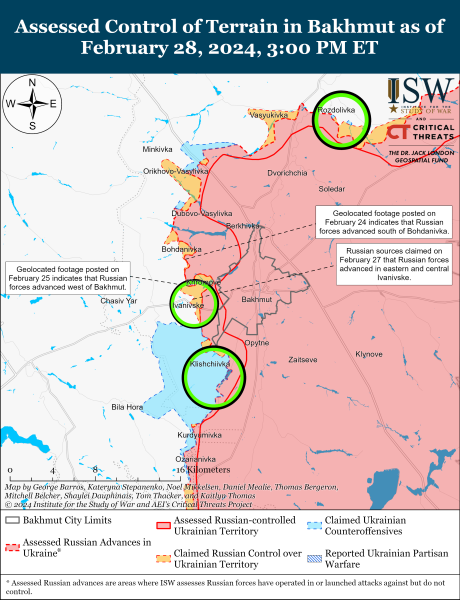 ВСУ ведут атаки южнее Крынок на левом берегу Днепра: карты ISW
ВСУ ведут атаки южнее Крынок на левом берегу Днепра: карты ISW