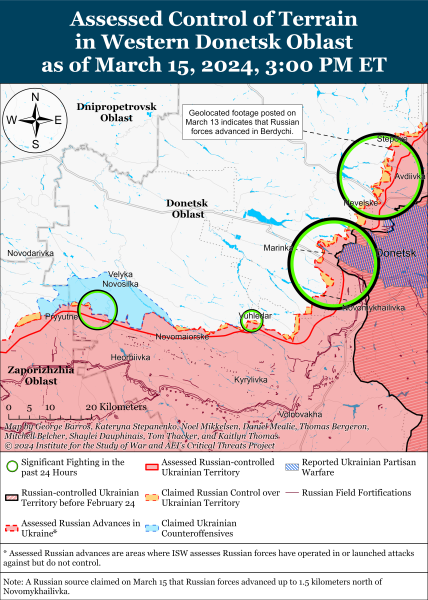 ВСУ оттеснили россиян с позиций на Бахмутском направлении: карты ISW
ВСУ оттеснили россиян с позиций на Бахмутском направлении: карты ISW
