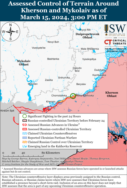 ВСУ оттеснили россиян с позиций на Бахмутском направлении: карты ISW
ВСУ оттеснили россиян с позиций на Бахмутском направлении: карты ISW