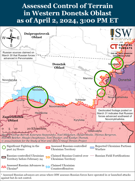 Россияне атакуют по нескольким направлениям: карты ISW
Россияне атакуют по нескольким направлениям: карты ISW