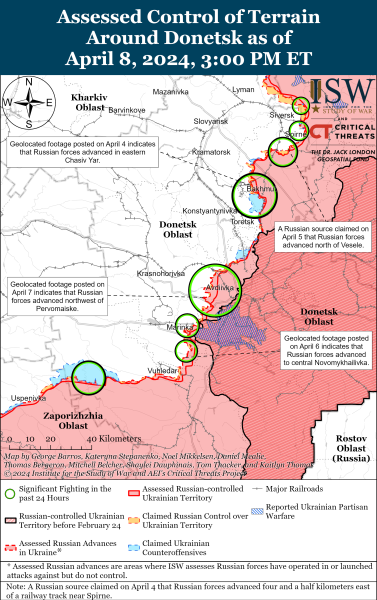 ISW фиксирует продвижение россиян на нескольких направлениях фронта: карты боев
ISW фиксирует продвижение россиян на нескольких направлениях фронта: карты боев