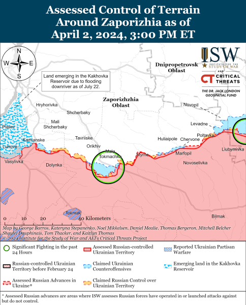 Россияне атакуют по нескольким направлениям: карты ISW
Россияне атакуют по нескольким направлениям: карты ISW