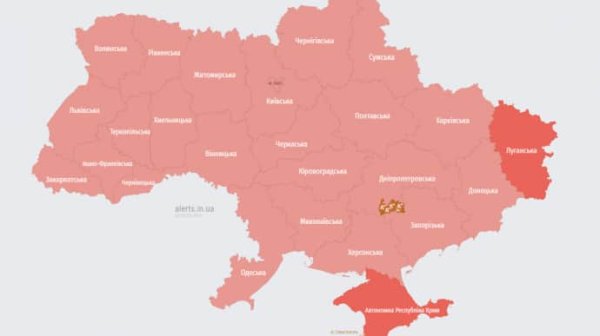По всей Украине воздушная тревога из-за МиГ По всей Украине воздушная тревога из-за МиГ