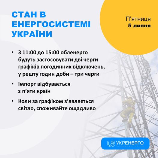 "Укрэнерго" увеличило объем отключений света на вечер
"Укрэнерго" увеличило объем отключений света на вечер