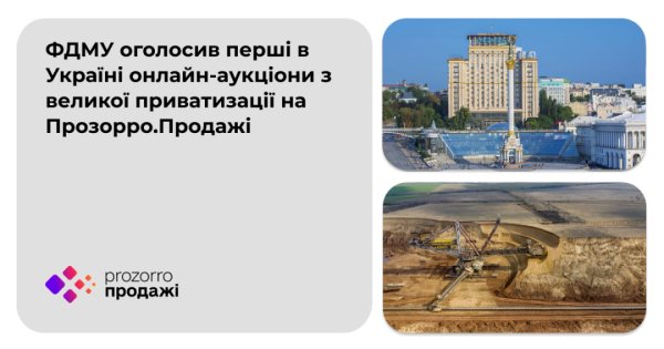 В Україні стартувала велика приватизація: перші об&rsquo;єкти виставили на торги