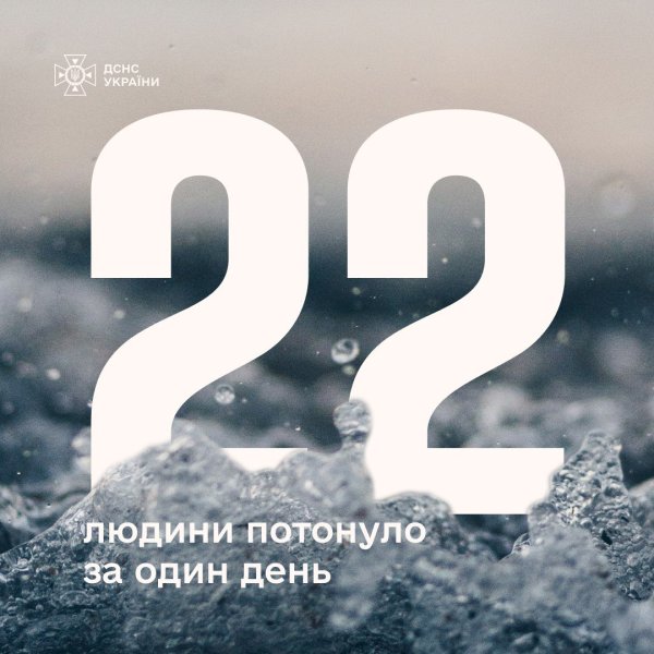 В Україні за добу втопилися 22 людини, з них – 2 дітей
В Україні за добу втопилися 22 людини, з них – 2 дітей