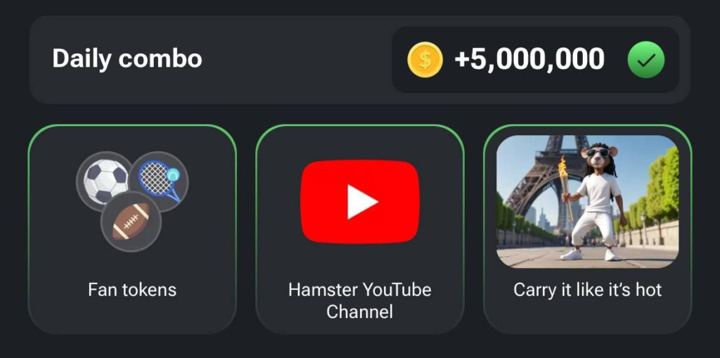 В Hamster Kombat вышли новые комбо-карты для 30-31 июля