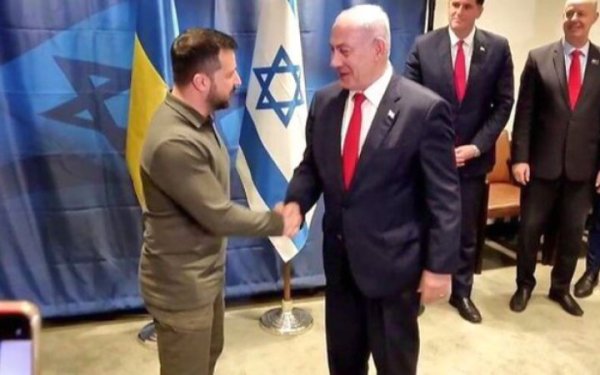 Зеленський провів телефонну розмову з Нетаньягу: говорили про дві війни
Зеленський провів телефонну розмову з Нетаньягу: говорили про дві війни