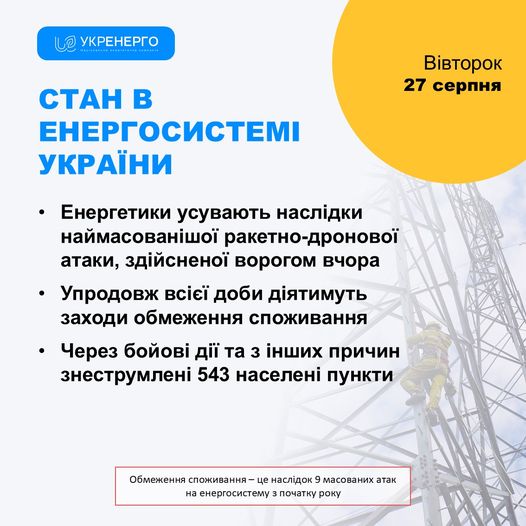 "Укрэнерго" сделало заявление о графиках отключений: сколько не будет света
"Укрэнерго" сделало заявление о графиках отключений: сколько не будет света
