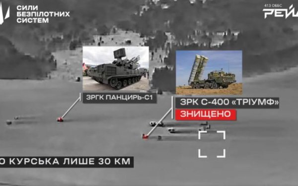 Сили безпілотних систем розповіли історію ураження С-400 на Курщині
Сили безпілотних систем розповіли історію ураження С-400 на Курщині