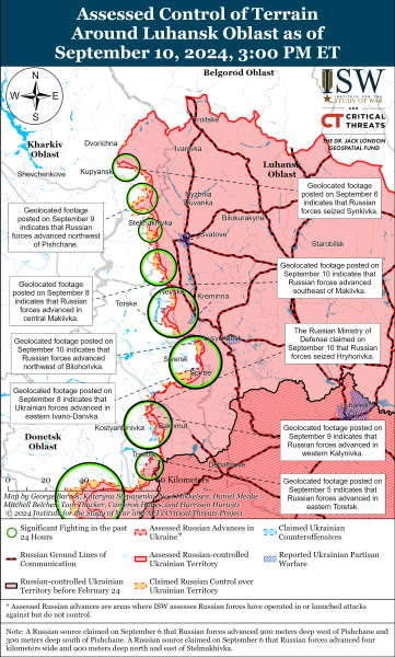 Россияне, вероятно, захватили два села на Покровском направлении: карты ISW
Россияне, вероятно, захватили два села на Покровском направлении: карты ISW