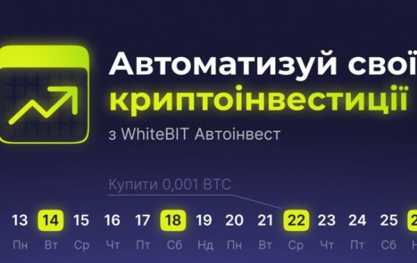 Автоинвест от WhiteBIT: новые возможности для автоматизации инвестиций на рынке криптовалют
Автоинвест от WhiteBIT: новые возможности для автоматизации инвестиций на рынке криптовалют