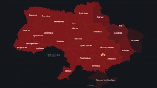 Вся Украина "красная" – взлетел российский МиГ Вся Украина "красная" – взлетел российский МиГ
