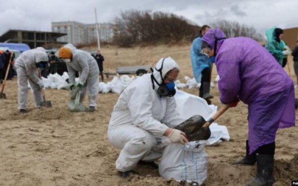 За два дні в Севастополі зібрали понад 100 тонн забрудненого мазутом грунту
За два дні в Севастополі зібрали понад 100 тонн забрудненого мазутом грунту