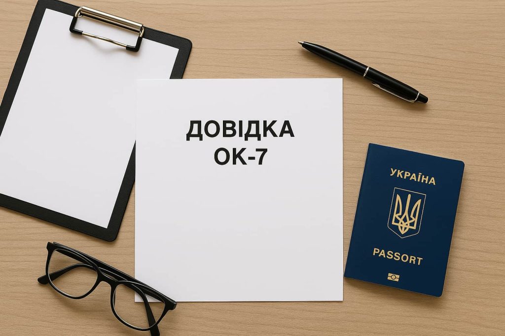 Що таке довідка ОК-7: важливі деталі та порядок отримання Дізнайтесь, що таке довідка ОК-7 та як її отримати. Покрокова інструкція та корисні поради для швидкого оформлення цього документа.
