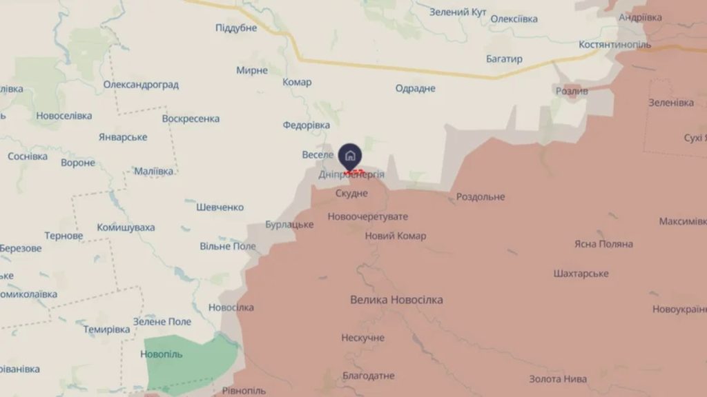 ЗСУ повернули контроль над селом Дніпроенергія — Наєв ЗСУ повернули контроль над селом Дніпроенергія — Наєв