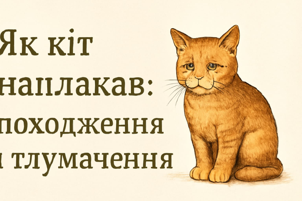 Що означає вислів «як кіт наплакав» і як він з’явився Як кіт наплакав: походження і тлумачення
