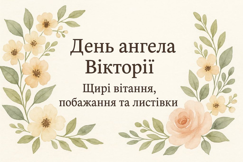 День ангела Вікторії: щирі вітання, побажання та листівки День ангела Вікторії: щирі вітання, побажання та листівки