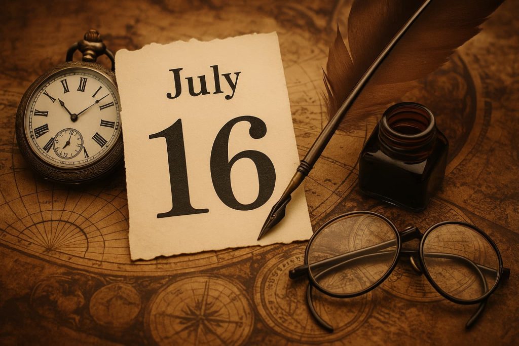 Факти і події 16 липня: історичний календар Факти і події 16 липня: історичний календар
