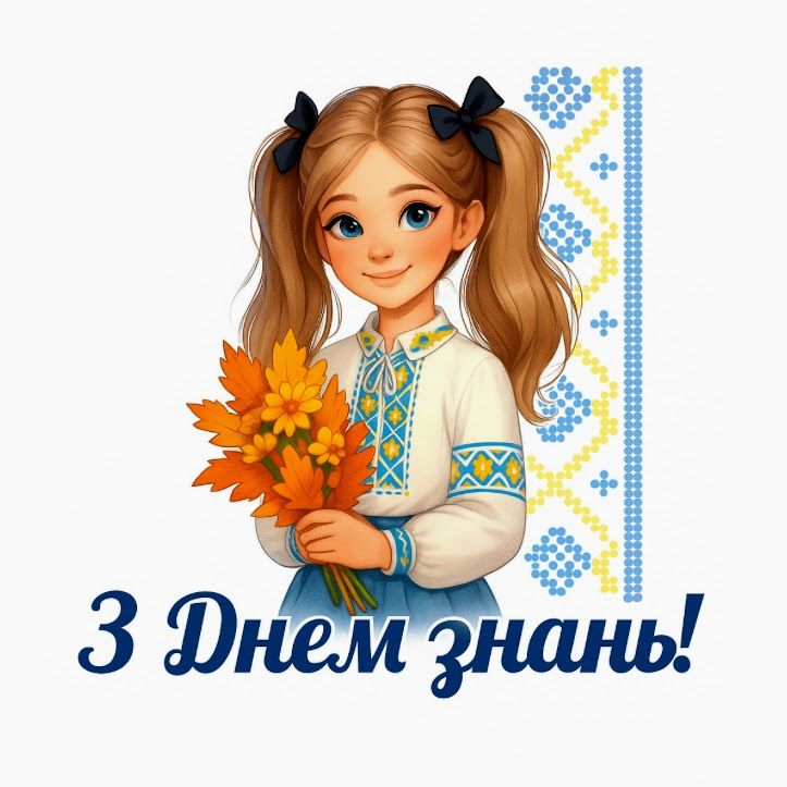 Привітання на 1 вересня - від першокласника до вчителя