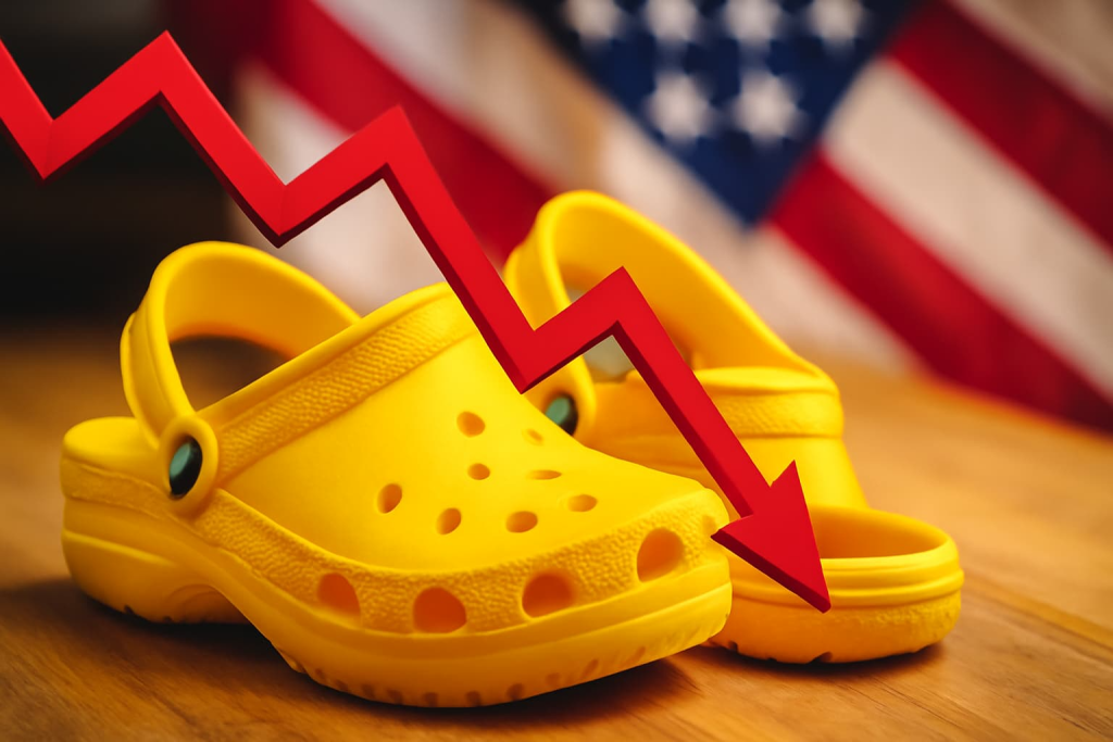 Падіння акцій Crocs: компанія втрачає майже 30% через податки