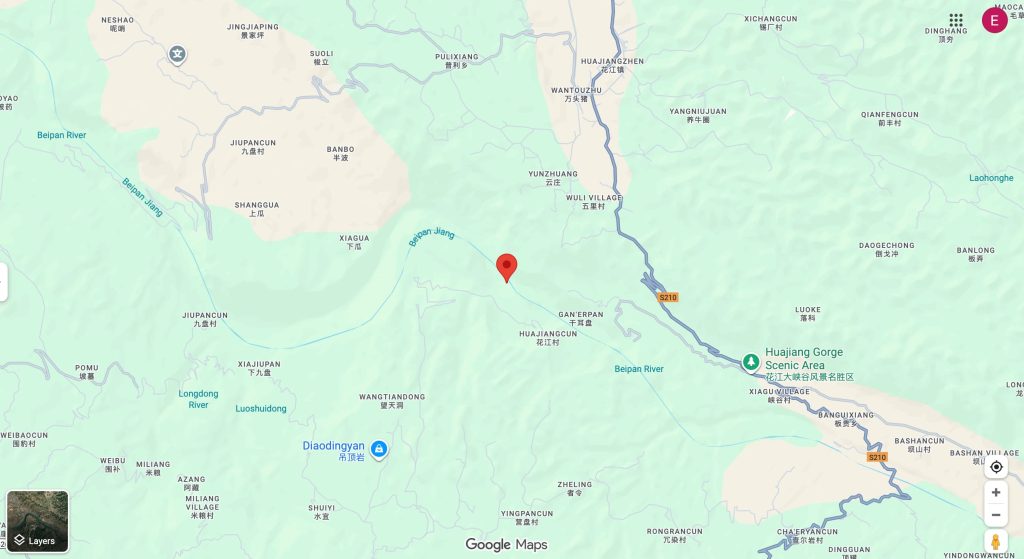 Gdzie znajduje się most Huajiang: co jest znane, współrzędne geograficzne, mapa i zdjęcia