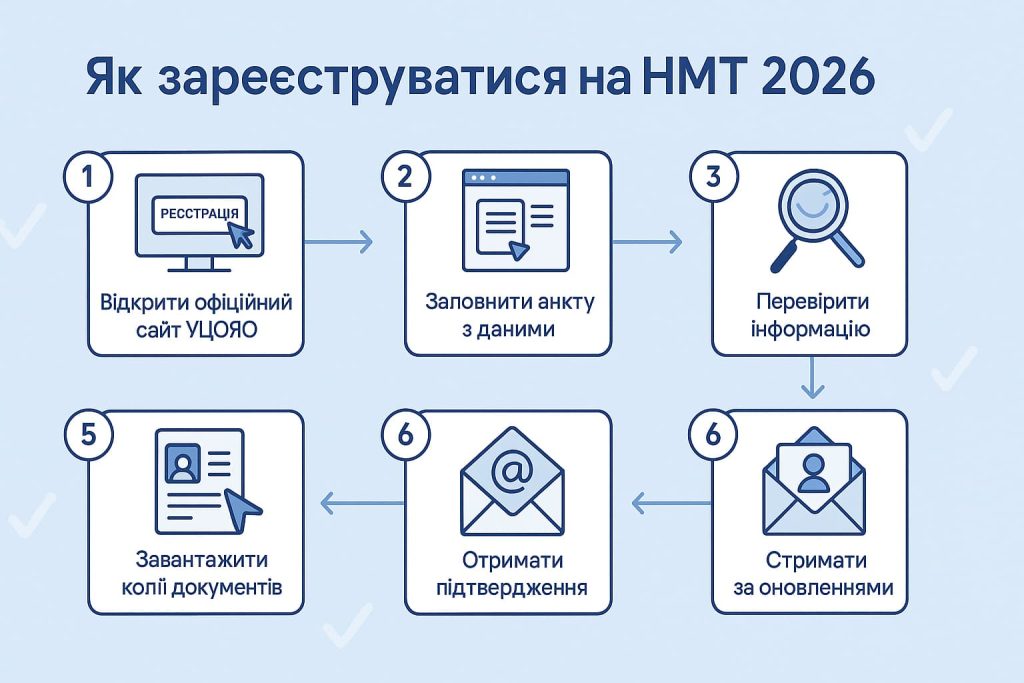 НМТ 2026 – як зареєструватися крок за кроком НМТ 2026 - як зареєструватися крок за кроком