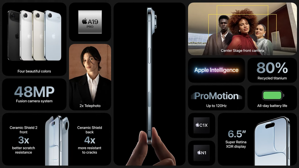 A Apple apresentou o iPhone 17, iPhone 17 Air, Pro e Pro Max. Visão geral do design, especificações, câmaras, bateria e preços na Ucrânia e no mundo.