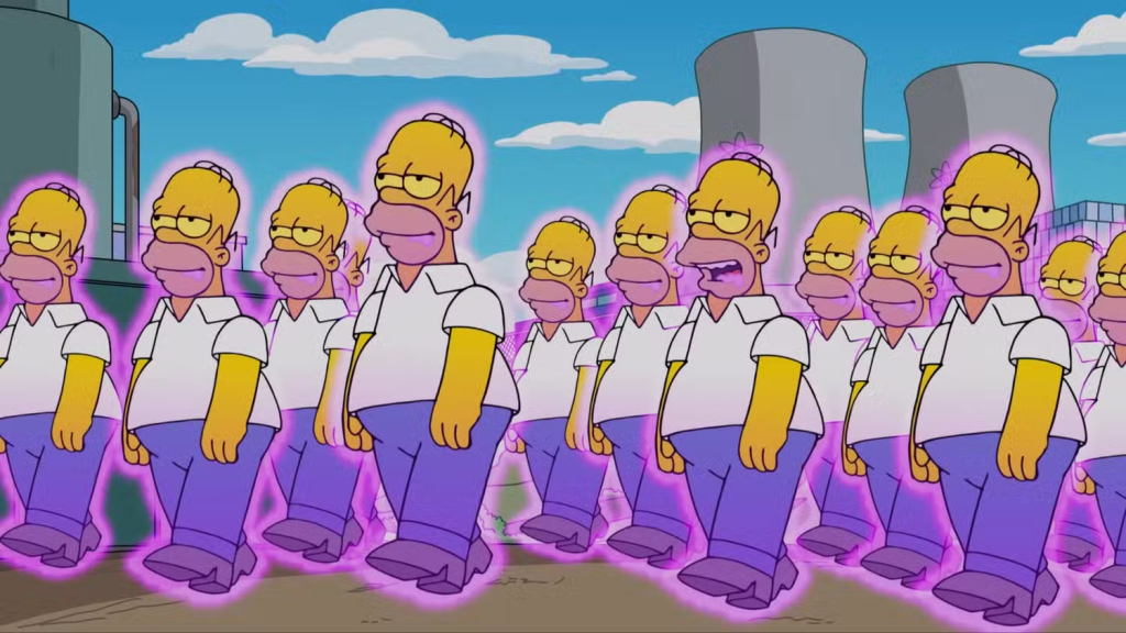 The Simpsons w Fortnite: Homer stworzył chaos i armię swoich klonów