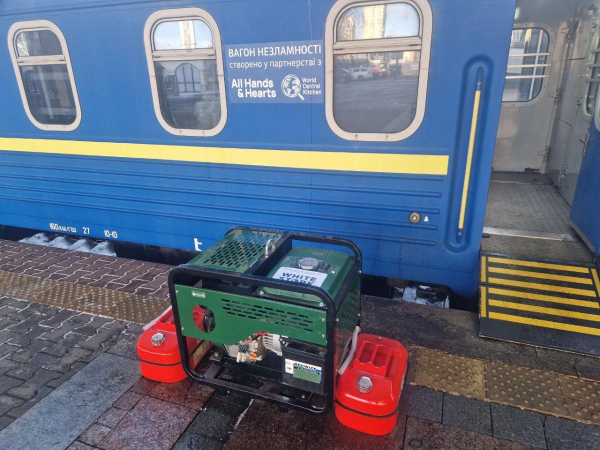 "Укралізниця" запускає спеціальні вагони, що допоможуть під час блекаутів (фото)