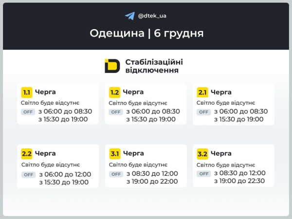 В Україні терміново змінили графіки відключень на 6 грудня: коли не буде світла