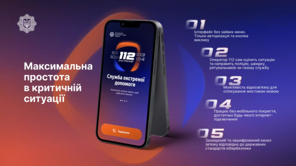 В Украине запустили приложение 112 для вызова экстренной помощи
