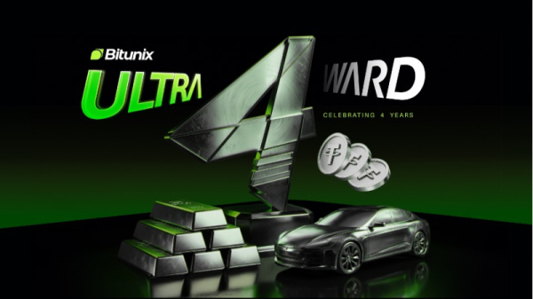 Bitunix отмечает четвёртую годовщину кампанией «Ultra 4ward» с наградами на 4 млн USDT