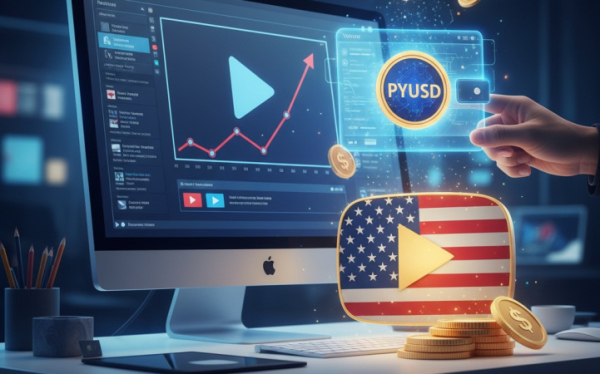 Создатели контента на YouTube в США могут получать выплаты в стейблкоинах PYUSD