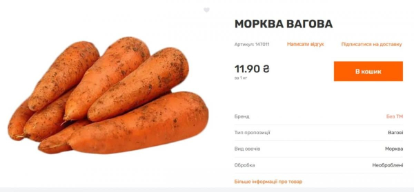 Морква стрімко дорожчає: скільки вже коштує кілограм