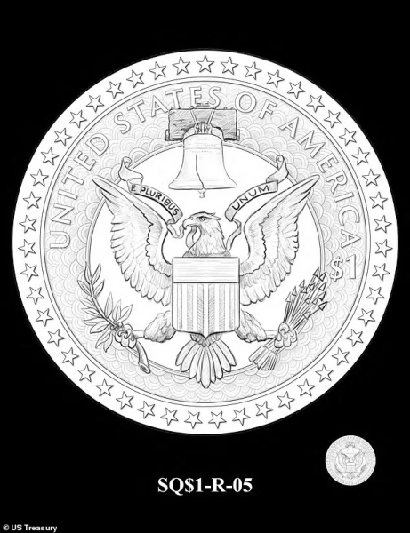 Стало известно, какой дизайн будет иметь монета Трампа стоимостью 1 доллар (фото)