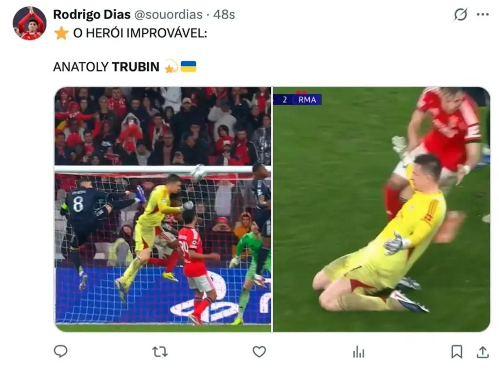 Benfica — Real 4:2: gol Trubina w 90+8. minucie dał play-off Ligi Mistrzów