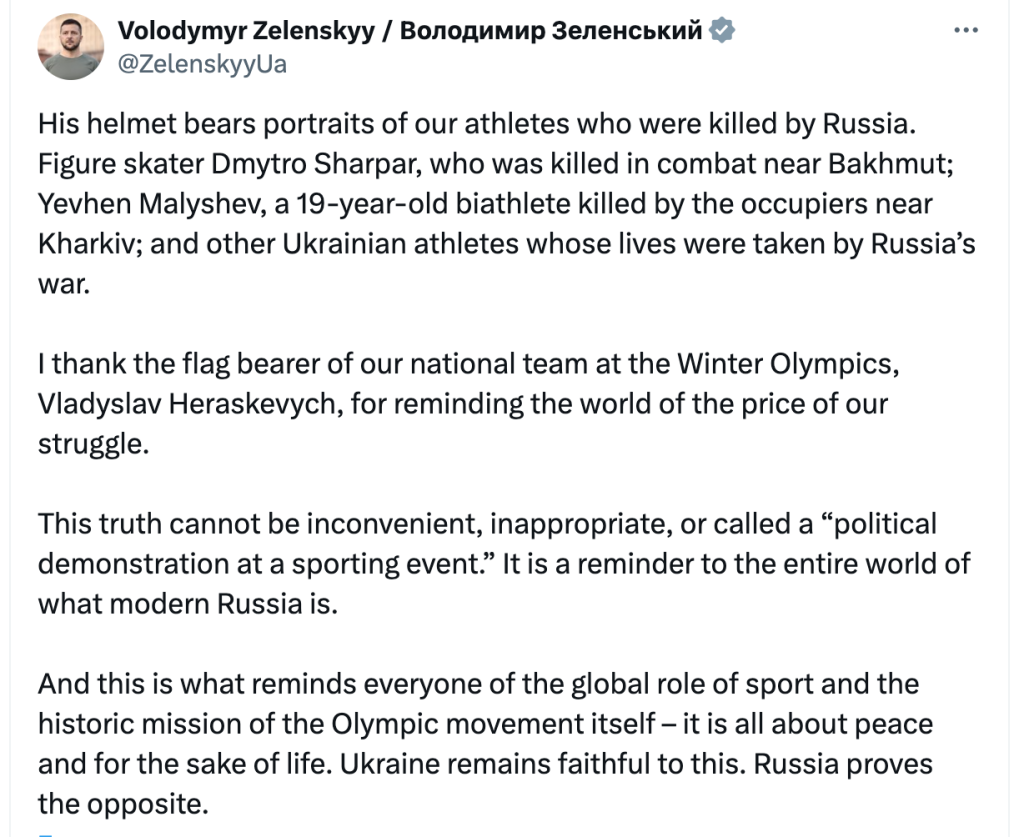 Igrzyska olimpijskie: MKOl zdyskwalifikował Heraskewycza