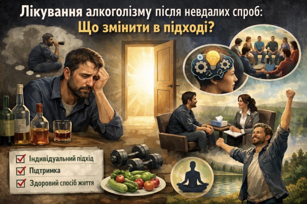 Лікування алкоголізму після невдалих спроб: що змінити в підході