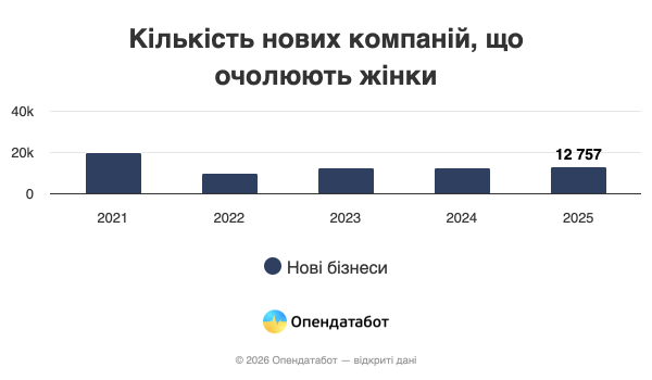 Женщины возглавляют более трети новых компаний — Опендатабот