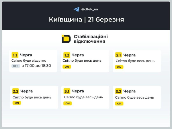 У суботу в Україні знову вимикатимуть світло: хто і коли буде сидіти без електроенергії