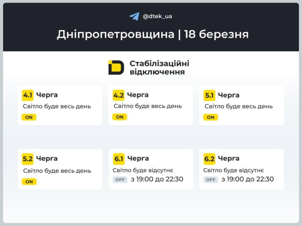 Графіки відключень світла в Україні повернулися: коли не буде електроенергії сьогодні