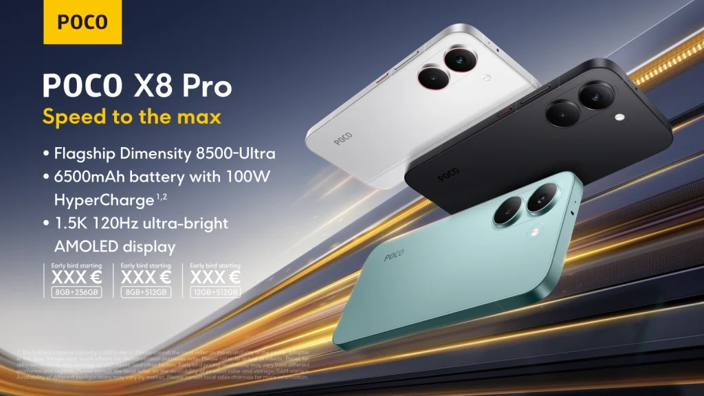 POCO X8 Pro Max: характеристики, ціна, де купити в Запоріжжі POCO X8 Pro Max: характеристики, ціна, де купити в Запоріжжі