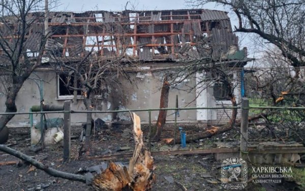 На Харківщині одна людина загинула та п’ятеро поранених через обстріли РФ