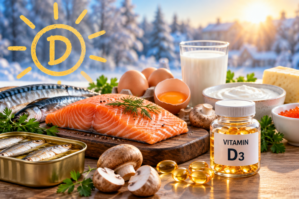 Як підвищити рівень вітаміну D взимку: продукти і добавки